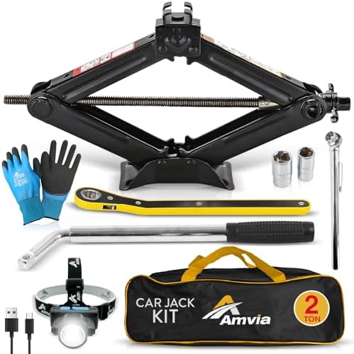Car Jack Kit 2 Ton Scissor Jack by Unknown