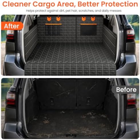 IJVAE SUV Cargo Liner for Dogs, Waterproof Dog Trunk Cover - Image 3