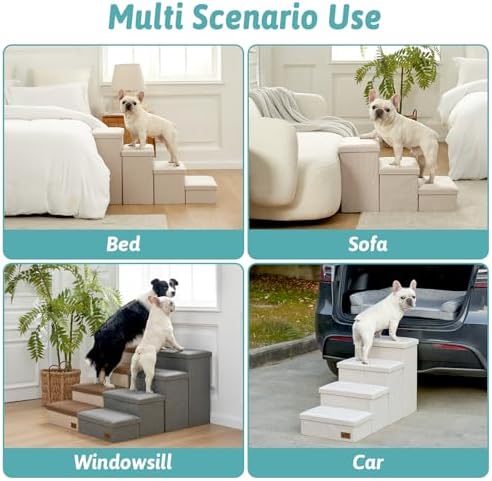 COZY KISS Dog Stairs with Storage - Image 5