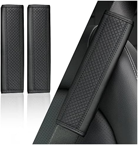 2PCS Car Seat Belt Cover Pad, Breathable Leather Seatbelt Covers by Unknown