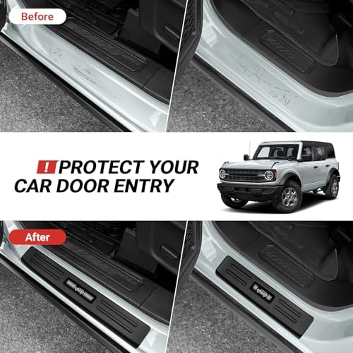 Hellet 4PCS Car Door Sill Protector - Image 3