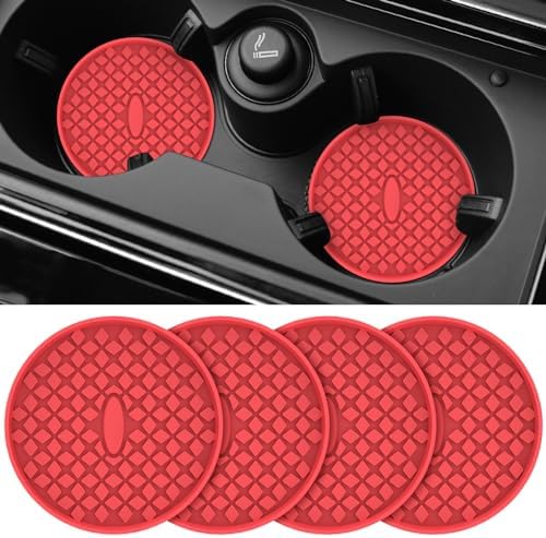 ME.FAN Car Cup Holder Coasters Silicone Auto Mug Mats, Universal Non-Slip by MEFAN