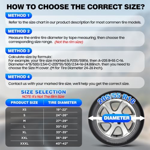 Moonet Thickened PVC Leather Tire Cover, Universal Fit27-29 - Image 2