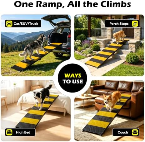 Foldable Dog Ramp for Car, 91 inches Long Portable Ramp for Large Dogs - Image 7