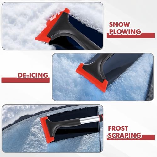 Hovom Ice Scraper for Car Windshield Window, Scratch Free Silicone Ice Snow - Image 7