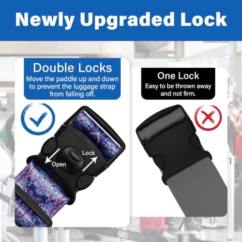 Luggage Straps for Suitcases, Travel Adjustable Belt - Image 3