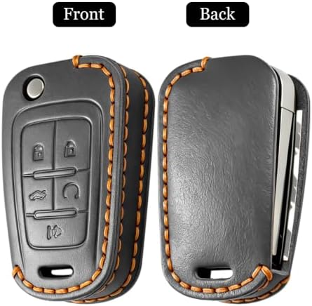 for Chevrolet Leather Key Fob Cover, Leather Protective Key Case, Compatible - Image 3