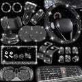NBTEPEM 27 PCs Black Bling Car Accessories Set by NBTEPEM