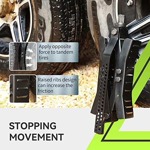 RVMATE RV Camper Wheel Chock Stabilizer Scissor, X Chocks - Image 2