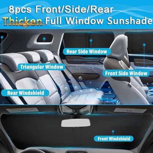 KMF 8pcs Full Thicken Sun Shades - Image 6