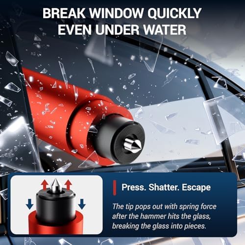 Window Breaker Seatbelt Cutter, 2-in-1 Car Emergency Escape Tool - Image 3