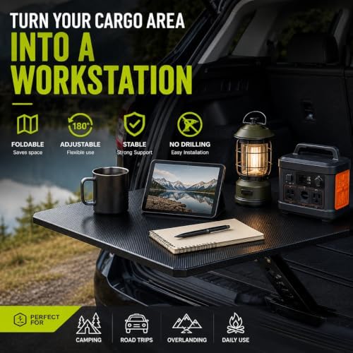 Rear Cargo Table for Honda Odyssey 2018-2026, Foldable SUV Camping Table - Image 3