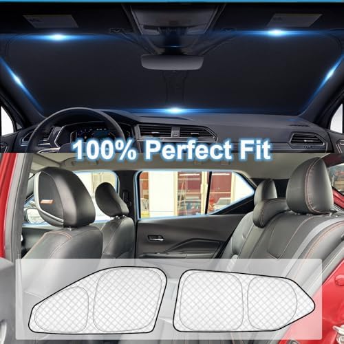 KMF 6pcs Thicken Sun Shades for Nissan Kicks 2018-2024 Accessories - Image 6