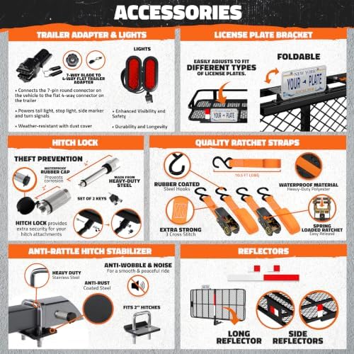 Mockins XXL Trailer Hitch Cargo Carrier - Image 6