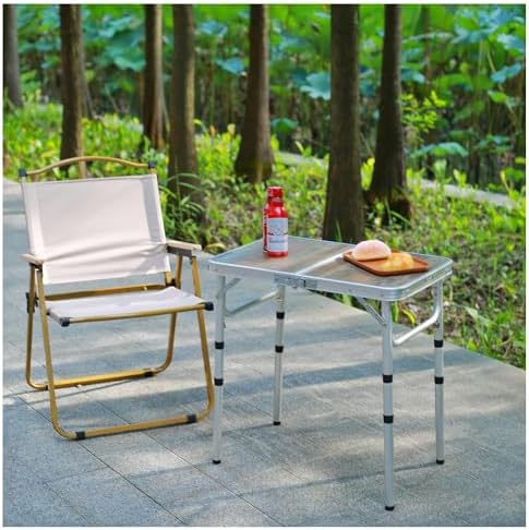 YihuiKo Small Folding Table, Adjustable Height Portable Picnic Table - Image 6