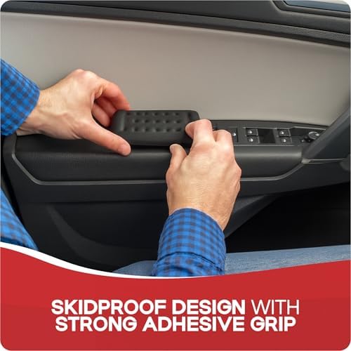 Car Elbow Rest Pads for Door Armrest & Center Console, Memory Foam 2-Pack - Image 2