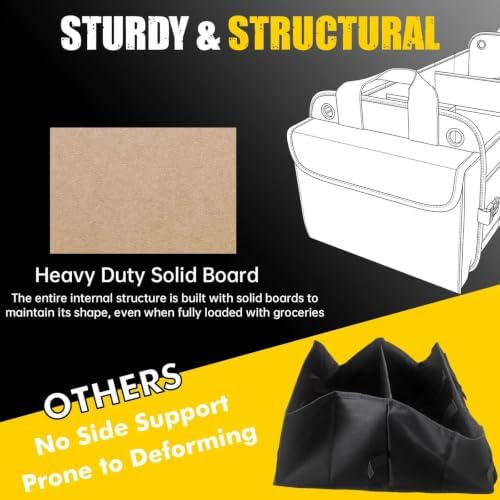 MIKKUPPA Trunk Organizer for SUV - 100L Collapsible Car Organizer - Image 3