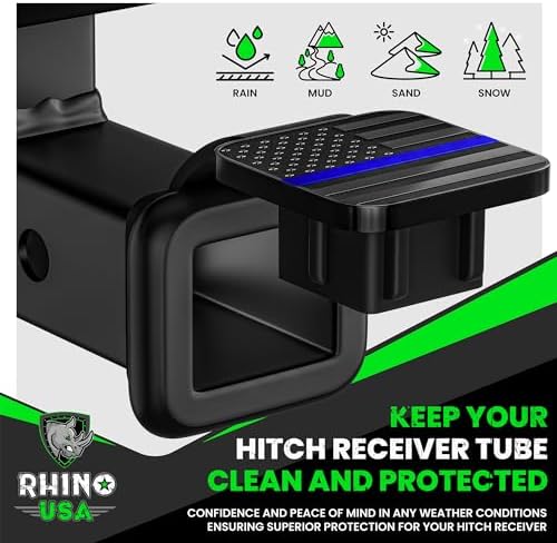 Rhino USA American Flag Trailer Hitch Cover - Image 3