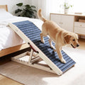 ZJSF Wooden Dog Ramp for High Bed & Couch, Non-Slip Walking Surface, Portable by ZJSF