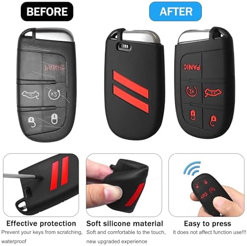 YOSRTER Key Fob Cover with Keychain - Image 3