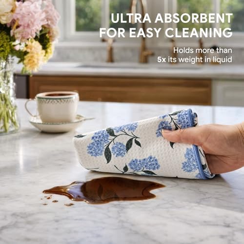 RECYCO Waffle Kitchen Towel Set of 2 - Image 4