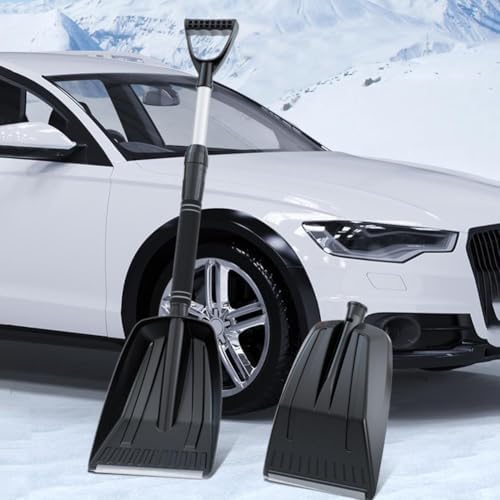 Snow Shovel for Car and Driveway, 34 Inch Foldable Lightweight Ice Scraper - Image 2