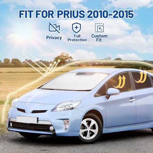 Car Window Shades for Toyota Prius 2010-2015 Accessories - Image 2