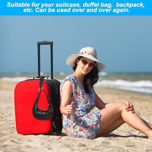 2 Pcs Add a Bag Strap for Suitcase Adjustable Suitcase Belt Jacket Holder - Image 7
