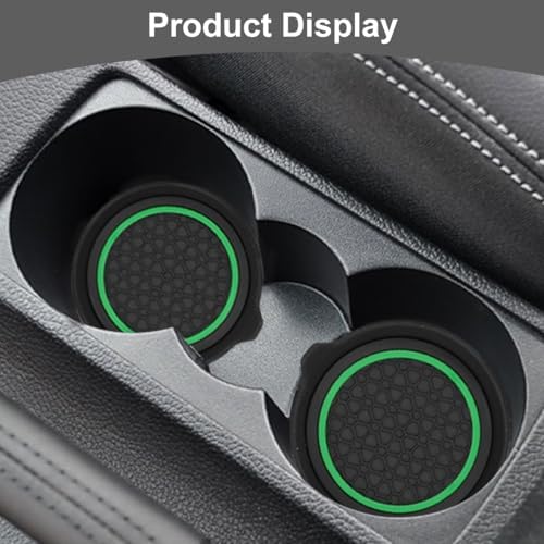 HZEL Car Cup Holder Coasters, Recessed Automotive Drink Mat Decoration - Image 6