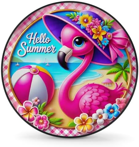 Rv Spare Tire Cover Wheel Summer Flamingo Tire Covers Wheel Protectors by FengQuGou