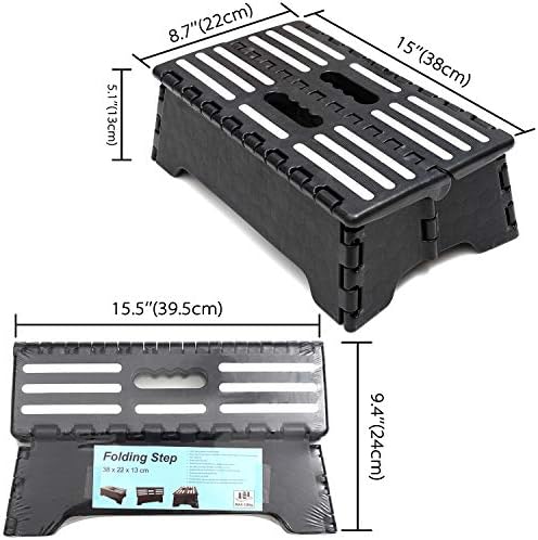 Sturdy Folding Step Stool Portable 5”, Collapsible Half Step - Image 4