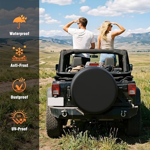 Moonet PVC Leather Spare Tire Wheel Cover - Image 6