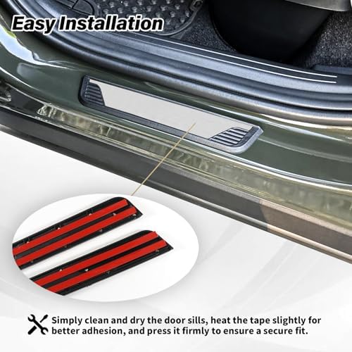 Door Sill Protector for Hyundai Santa Cruz 2022-2026 Door Sill Guard - Image 4
