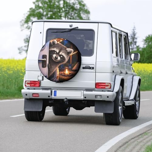 Marshmallow Campfire Spare Tire Cover Wheel Protectors Weatherproof Spare Wheel - Image 7