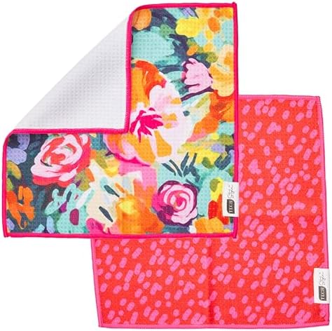 Ritz 6-Piece Meadows & Dots Microfiber Dish Cloth Set – Vibrant Watercolor - Image 6