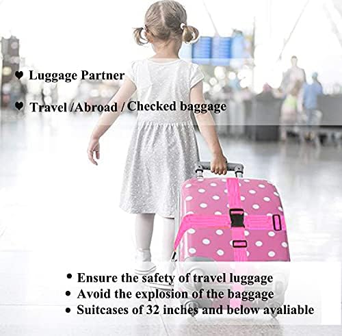 2 Pack Suitcase Belts, Adjustable Luggage Straps, Bright Colors Travel Packing - Image 6