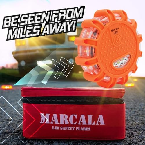MARCALA 6‑Pack LED Road Flares | DOT Compliant Emergency Lights - Image 4