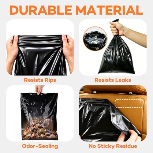 40 Count Hanging Car Trash Bags, Disposable Leak-proof Garbage Can - Image 5