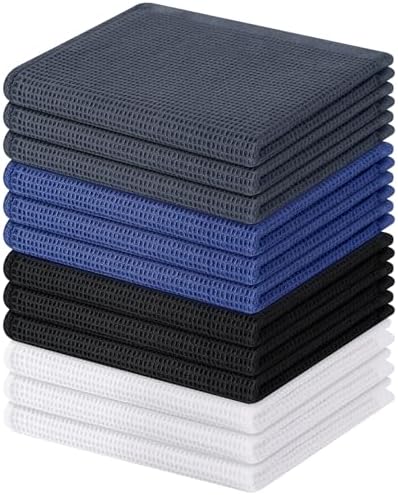 Homaxy 100% Cotton Waffle Weave Dish Cloths, 12 Pack by Homaxy