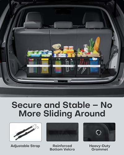HOTOR Trunk Organizer for SUV – Car Storage Box Collapsible Car Organizer - Image 6