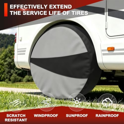 Explore Land Tire Covers 4 Pack Fit Tire Diameters 26"-28.75" - Image 6