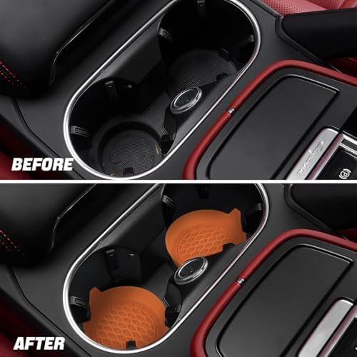 Zpana Bling Car Cup Holder Coaster, Shockproof Auto Interior Decorative Coasters - Image 5