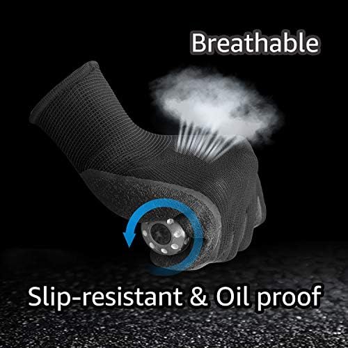 Evridwear Crinkle Latex Rubber Coated Safety Work Gloves - Image 3