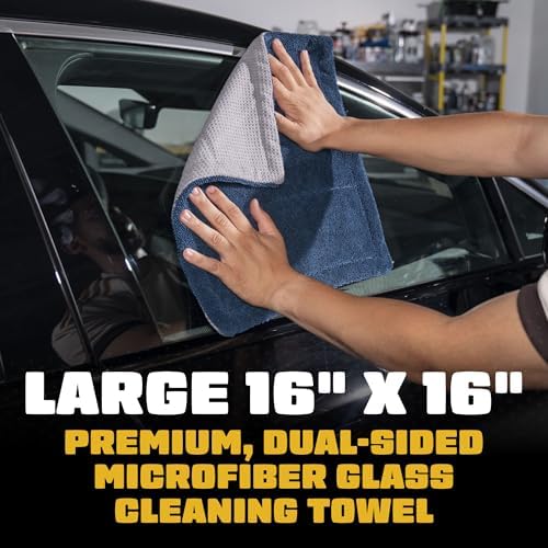 Chemical Guys, Clean Stroke Dual-Sided Glass Towels, 16 x 16 inches - Image 3