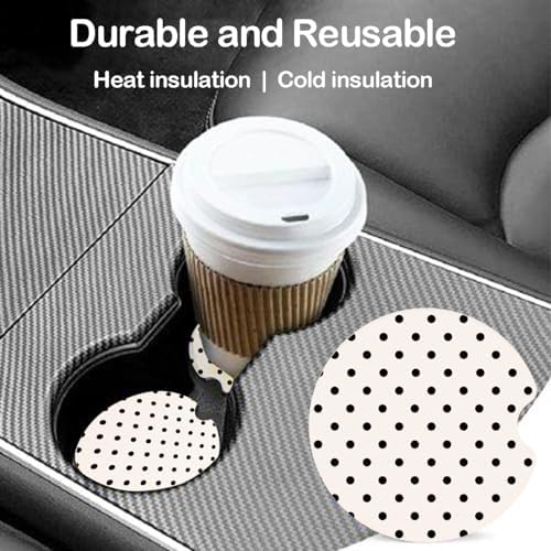 Ceramic Car Coasters – Absorbent Car Cup Holder Coaster Set - Image 2