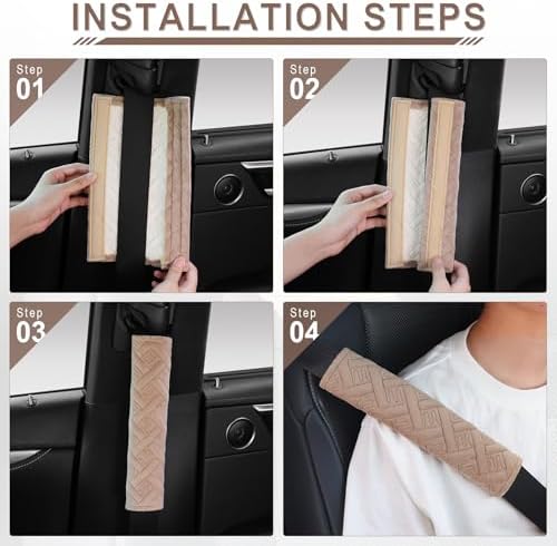 JUSTTOP 2-Pack Universal Car Seat Belt Pads Cover - Image 5