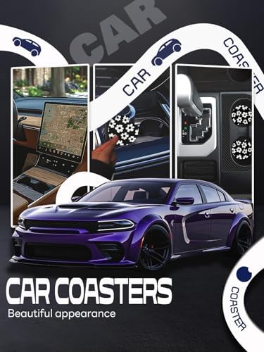 WOCOCN Car Coasters, Cup Holder Coasters - Image 4