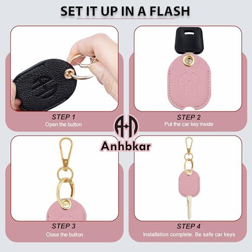 Leather Key Cover for Broken Car Key Loop Replacement - Image 3