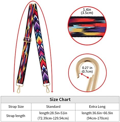 ZOOEASS Wide Shoulder Strap Adjustable Replacement Belt Crossbody Canvas Bag - Image 4