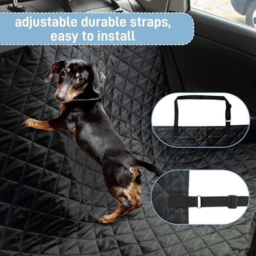 Dog Car Seat Cover for Back Seat, Large Universal Fit Bench Car Seat Cover - Image 2